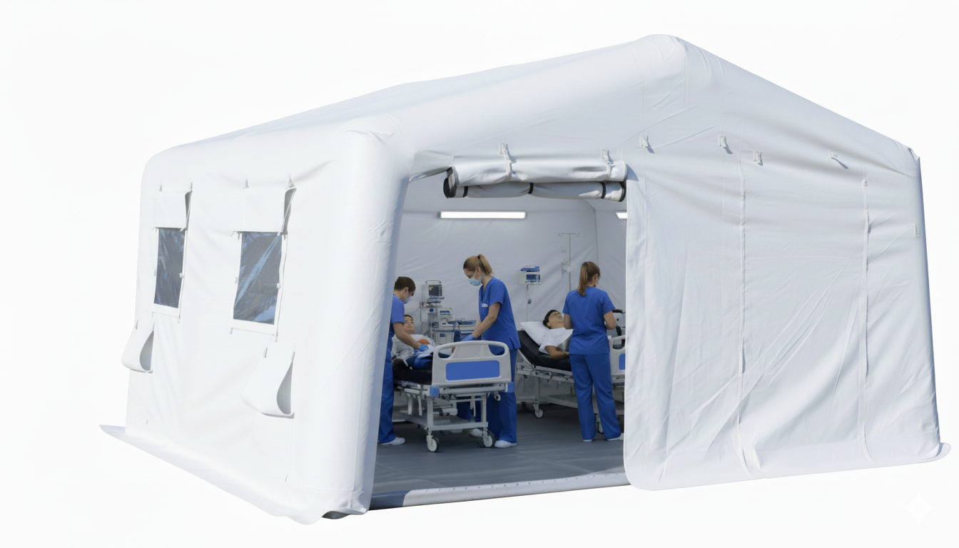 Производство и продажа надувных пневмокаркасных палаток МЧС в Балашихе и по России